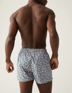 3pk Pure Cotton Tropical Print Woven Boxers -Marksandspencer Sale Store SD 03 T14 3922 EL X EC 1