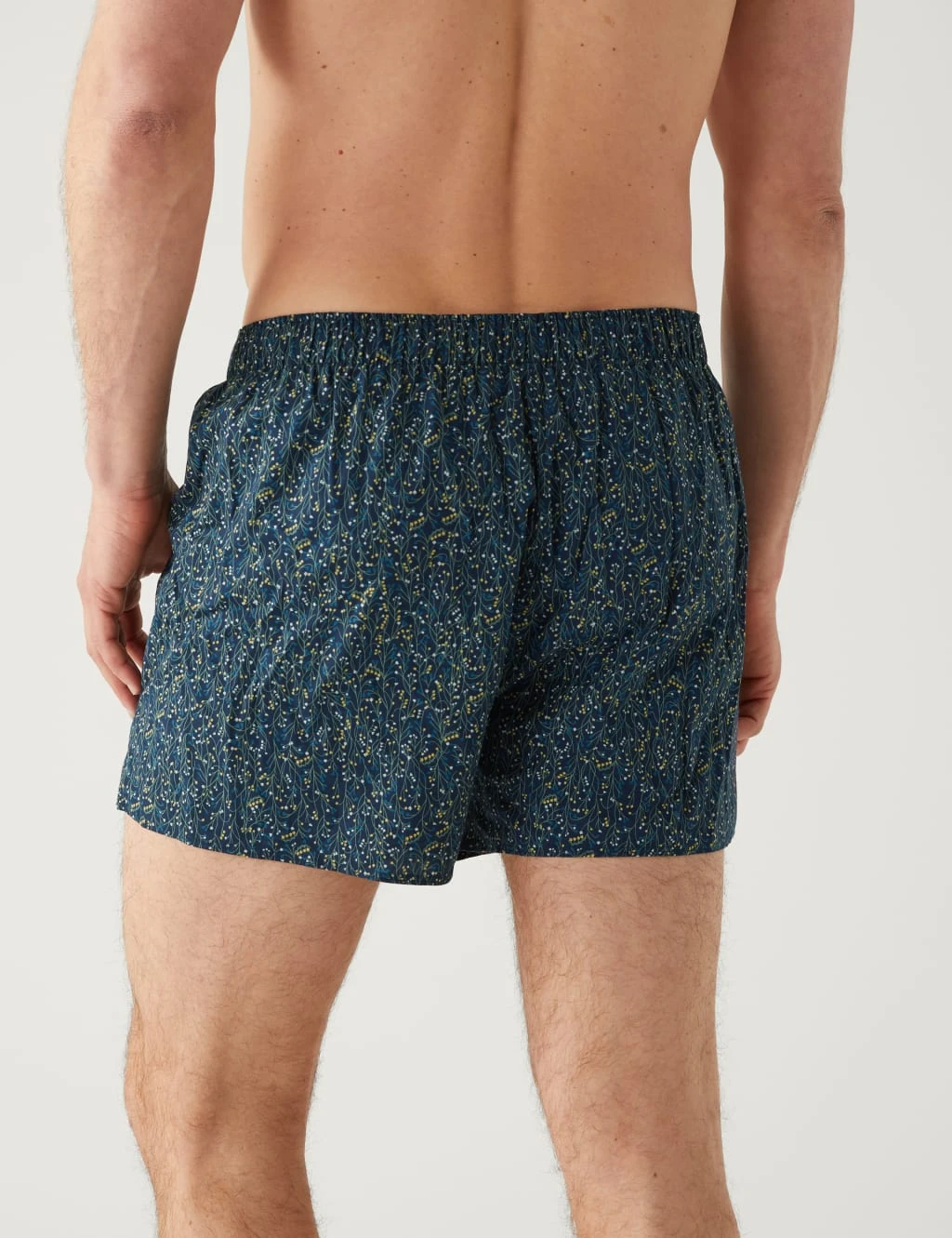 3pk Pure Cotton Assorted Woven Boxers 3 3pk Pure Cotton Assorted Woven Boxers - Image 3