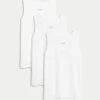 3pk Cool & Fresh™ Sleeveless Vests -Marksandspencer Sale Store SD 03 T14 4502S Z0 X EC 0