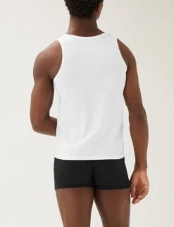 3pk Cool & Fresh™ Sleeveless Vests -Marksandspencer Sale Store SD 03 T14 4502S Z0 X EC 1