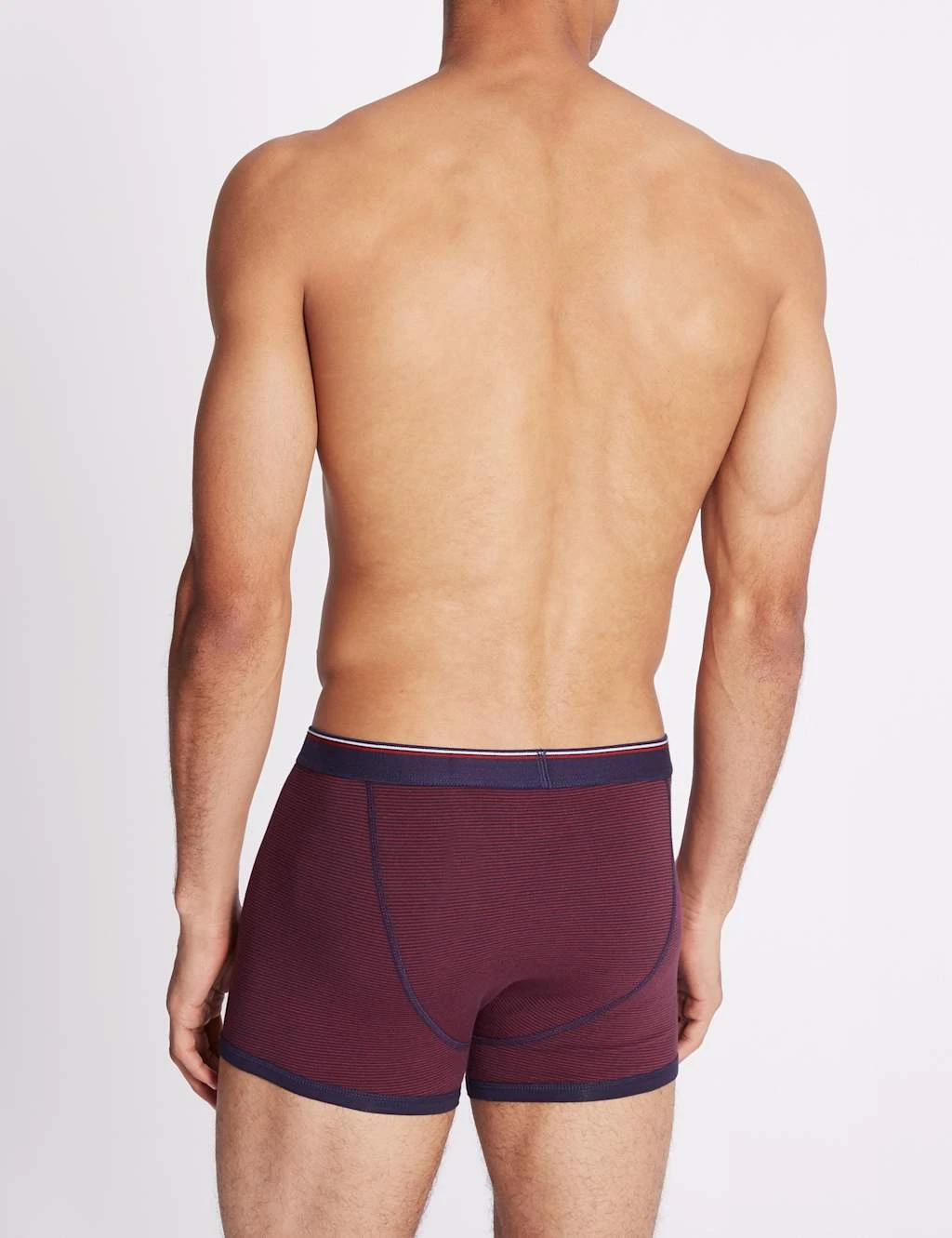 3pk Cotton Rich Striped Trunks 3 3pk Cotton Rich Striped Trunks - Image 3