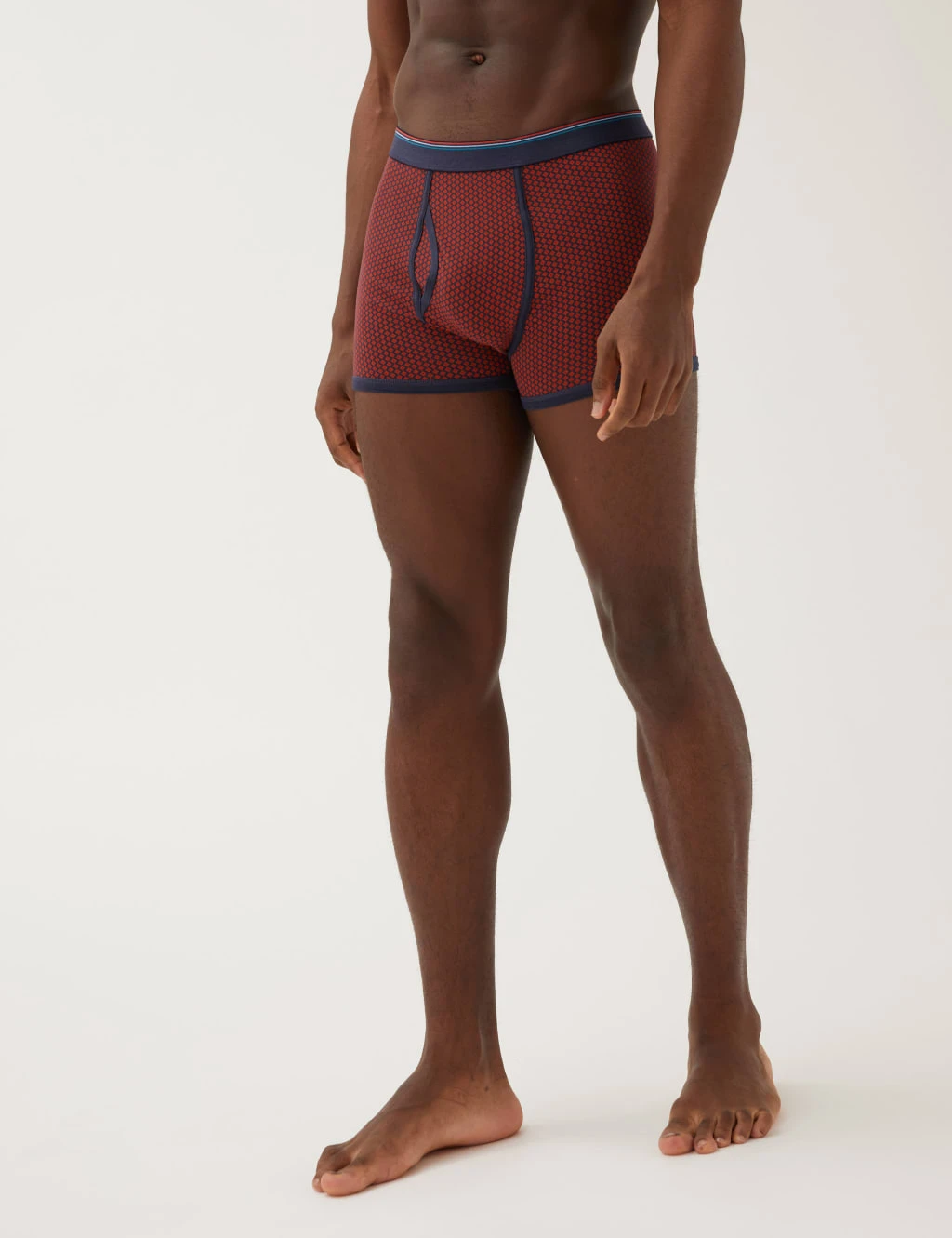 3pk Cotton Rich Cool & Fresh™ Diamond Trunks 2 3pk Cotton Rich Cool & Fresh™ Diamond Trunks - Image 2