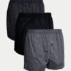 3pk Supima® Cotton RichGeo Woven Boxers