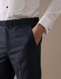 Tailored Fit Pure Wool Jacquard Suit Trousers -Marksandspencer Sale Store SD 03 T15 0305A F0 X EC 2