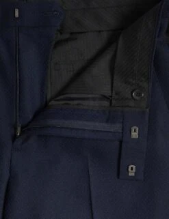 Tailored Fit Pure Wool Jacquard Suit Trousers -Marksandspencer Sale Store SD 03 T15 0305A F0 X EC 6