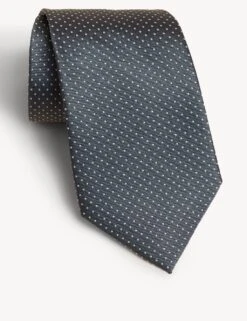 Pin Dot Pure Silk Tie