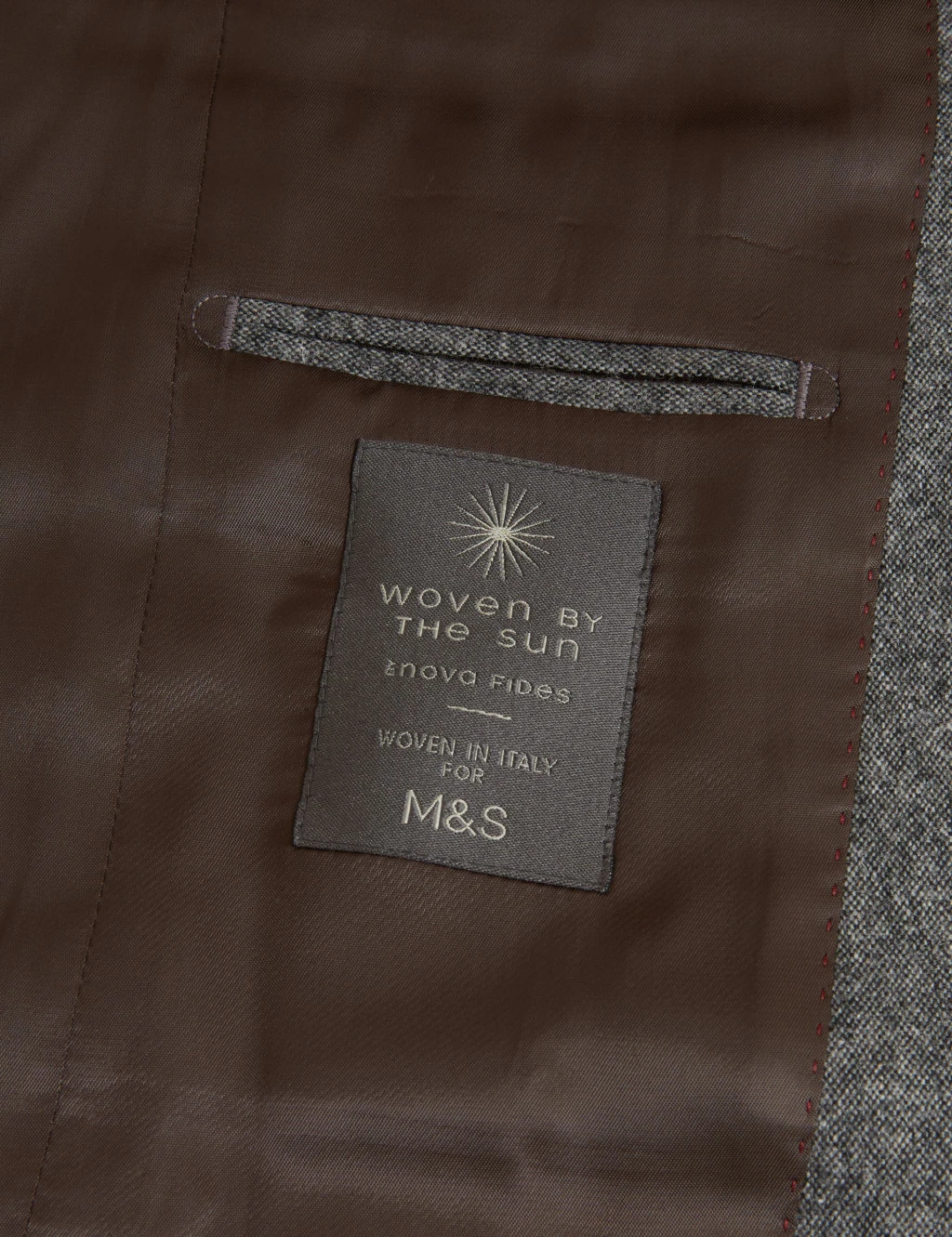 Tailored Fit Italian Wool Rich Suit Jacket 7 Tailored Fit Italian Wool Rich Suit Jacket - Image 7