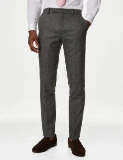 Tailored Fit Italian Wool Rich Suit Trousers -Marksandspencer Sale Store SD 03 T15 1416T VP X EC 1