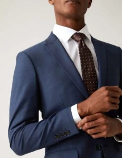 Skinny Fit Sharkskin Suit Jacket With Stretch -Marksandspencer Sale Store SD 03 T15 1607S XB X EC 3