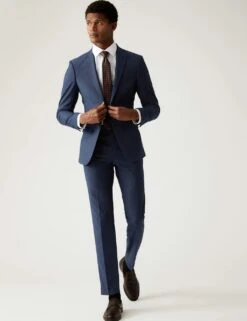 Skinny Fit Sharkskin Suit Jacket With Stretch -Marksandspencer Sale Store SD 03 T15 1607S XB X EC 4