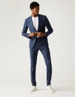 Skinny Fit Sharkskin Suit Jacket With Stretch -Marksandspencer Sale Store SD 03 T15 1607S XB X EC 8