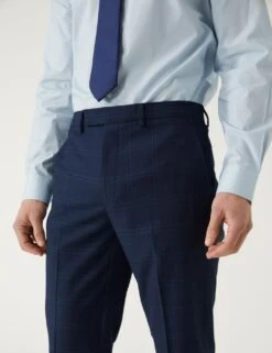 Slim Fit Check Suit Trousers -Marksandspencer Sale Store SD 03 T15 1812F E0 X EC 2