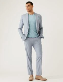 Slim Fit Puppytooth Suit Trousers -Marksandspencer Sale Store SD 03 T15 1819F E3 X EC 4