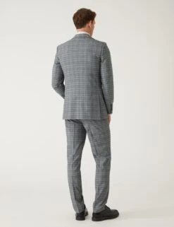 Slim Fit Prince Of Wales Check Suit Jacket -Marksandspencer Sale Store SD 03 T15 1831F T0 X EC 4