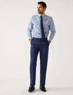 Regular Fit Pure Wool Suit Trousers