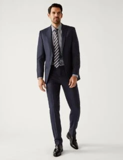 Tailored Fit Pure Wool Suit Trousers -Marksandspencer Sale Store SD 03 T15 2316T XB X EC 4