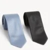 2pk Textured Ties -Marksandspencer Sale Store SD 03 T15 2467M DP X EC 0
