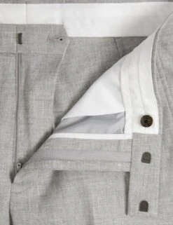 Slim Fit Italian Linen Miracle™ Suit Trousers -Marksandspencer Sale Store SD 03 T15 3366F T1 X EC 6