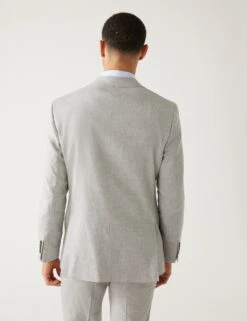 Tailored Fit Italian Linen Miracle™ Suit Jacket -Marksandspencer Sale Store SD 03 T15 3369T T0 X EC 4
