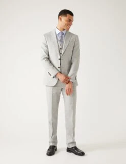Tailored Fit Italian Linen Miracle™ Suit Jacket -Marksandspencer Sale Store SD 03 T15 3369T T0 X EC 5