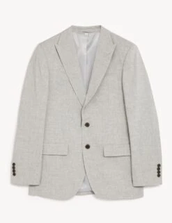 Tailored Fit Italian Linen Miracle™ Suit Jacket -Marksandspencer Sale Store SD 03 T15 3369T T0 X EC 90