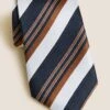 Striped Pure Silk Tie -Marksandspencer Sale Store SD 03 T15 7106S Q4 X EC 0