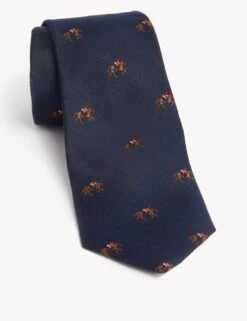 Race Horse Pure Silk Tie