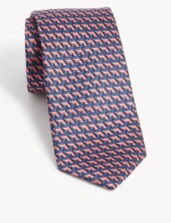 Geometric Pure Silk Tie