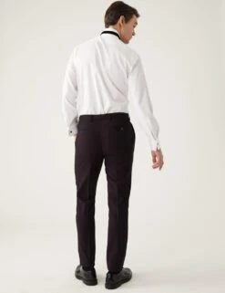 Burgundy Slim Fit Tuxedo Trousers -Marksandspencer Sale Store SD 03 T15 8202F XM X EC 3