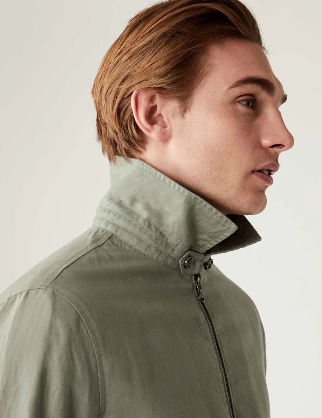 Linen Blend Harrington Jacket 6 Linen Blend Harrington Jacket - Image 6