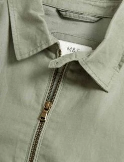 Linen Blend Harrington Jacket 14 Linen Blend Harrington Jacket -Marksandspencer Sale Store SD 03 T16 5005M HW X EC 6