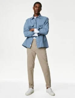 Tapered Fit Stretch Jeans