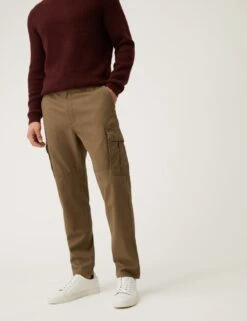 Pure Cotton Utility Cargo Trousers -Marksandspencer Sale Store SD 03 T17 6106M SK X EC 1