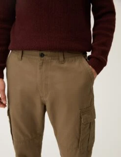 Pure Cotton Utility Cargo Trousers -Marksandspencer Sale Store SD 03 T17 6106M SK X EC 3