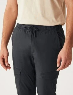 Slim Fit Elasticated Waist Cargo Trousers -Marksandspencer Sale Store SD 03 T17 6116S VP X EC 2