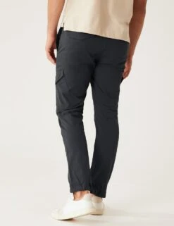 Slim Fit Elasticated Waist Cargo Trousers -Marksandspencer Sale Store SD 03 T17 6116S VP X EC 3