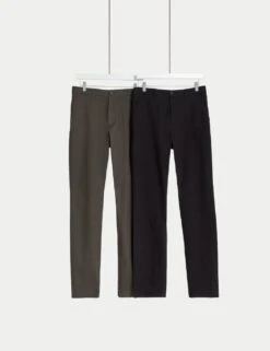 2pk Slim Fit Stretch Chinos