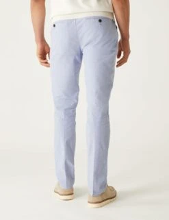 Slim Fit Textured Stretch Chinos -Marksandspencer Sale Store SD 03 T17 6607S O4 X EC 2