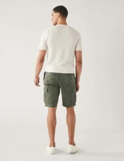 Pure Cotton Printed Cargo Shorts -Marksandspencer Sale Store SD 03 T17 6641M KH X EC 3