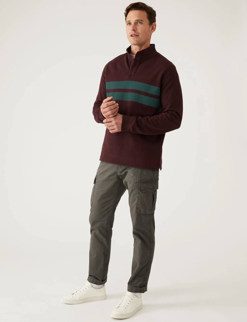 Tapered Fit Lightweight Cargo Trousers 1 Tapered Fit Lightweight Cargo Trousers