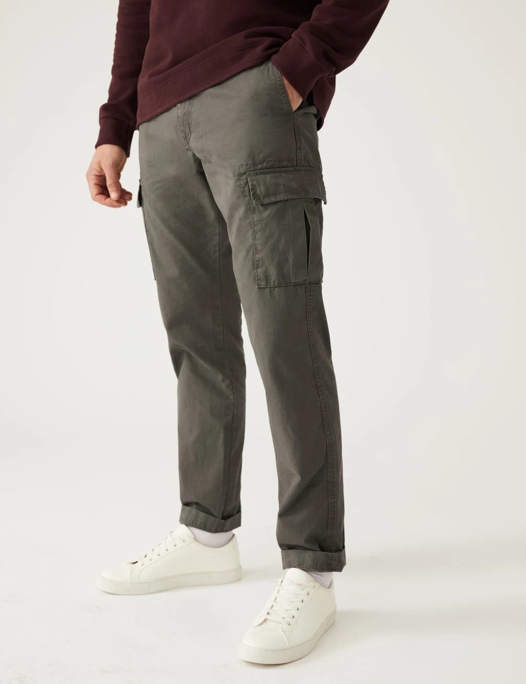 Tapered Fit Lightweight Cargo Trousers 3 Tapered Fit Lightweight Cargo Trousers - Image 3