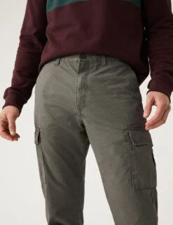 Tapered Fit Lightweight Cargo Trousers 8 Tapered Fit Lightweight Cargo Trousers -Marksandspencer Sale Store SD 03 T17 6710T KA X EC 2