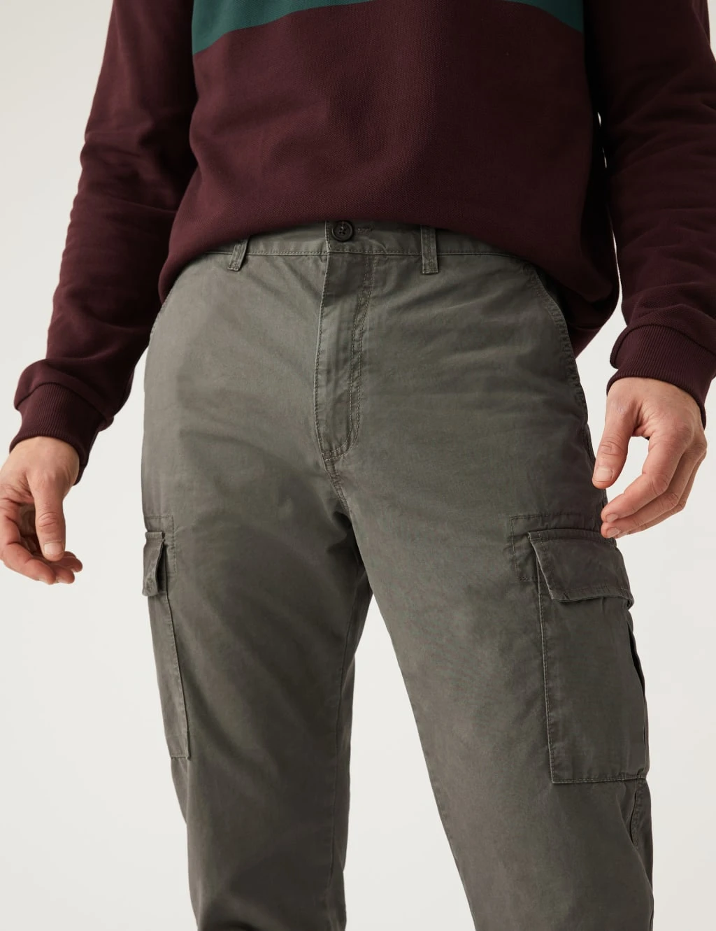 Tapered Fit Lightweight Cargo Trousers 4 Tapered Fit Lightweight Cargo Trousers - Image 4