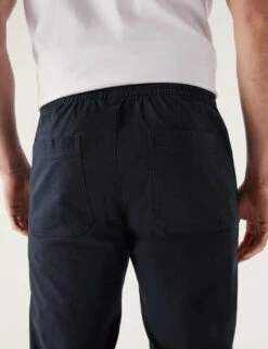 Tapered Fit Elasticated Waist Trousers -Marksandspencer Sale Store SD 03 T17 6712T F0 X EC 4