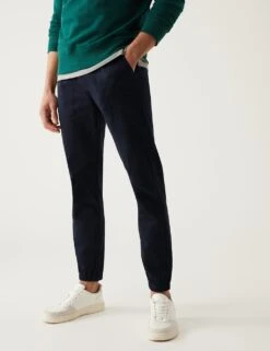 Slim Fit Elasticated Waist Cuffed Joggers -Marksandspencer Sale Store SD 03 T17 6713S F0 X EC 1