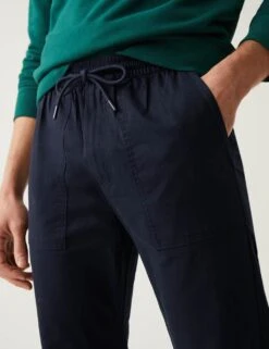 Slim Fit Elasticated Waist Cuffed Joggers -Marksandspencer Sale Store SD 03 T17 6713S F0 X EC 2