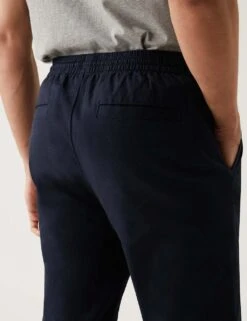 Slim Fit Elasticated Waist Cuffed Joggers -Marksandspencer Sale Store SD 03 T17 6713S F0 X EC 4