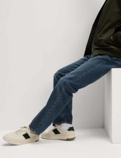 Straight Fit Jeans With Stormwear™ -Marksandspencer Sale Store SD 03 T17 8450M E3 X EC 3