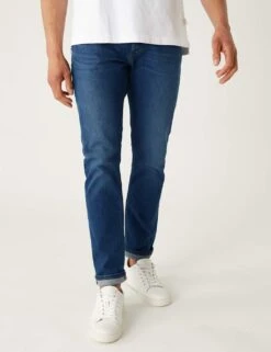 Slim Fit Belted Stretch Jeans -Marksandspencer Sale Store SD 03 T17 8457S E2 X EC 1