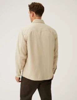 Pure Cotton Utility Overshirt -Marksandspencer Sale Store SD 03 T25 1176M EF X EC 3